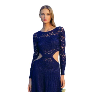 Alnich Night Dress Navy